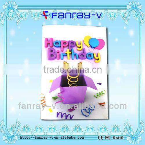 2014 Latest 2.8" TFT lcd video promotion brochure cards, 2.8" video greeting card