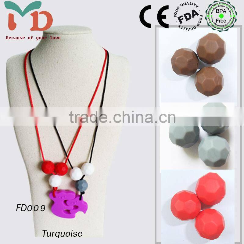 Silicone Beads For Jewelry/2014 Custom BPA Free Silicone Teething Jewelry Making/Silicone Teething Beads For Jewelry