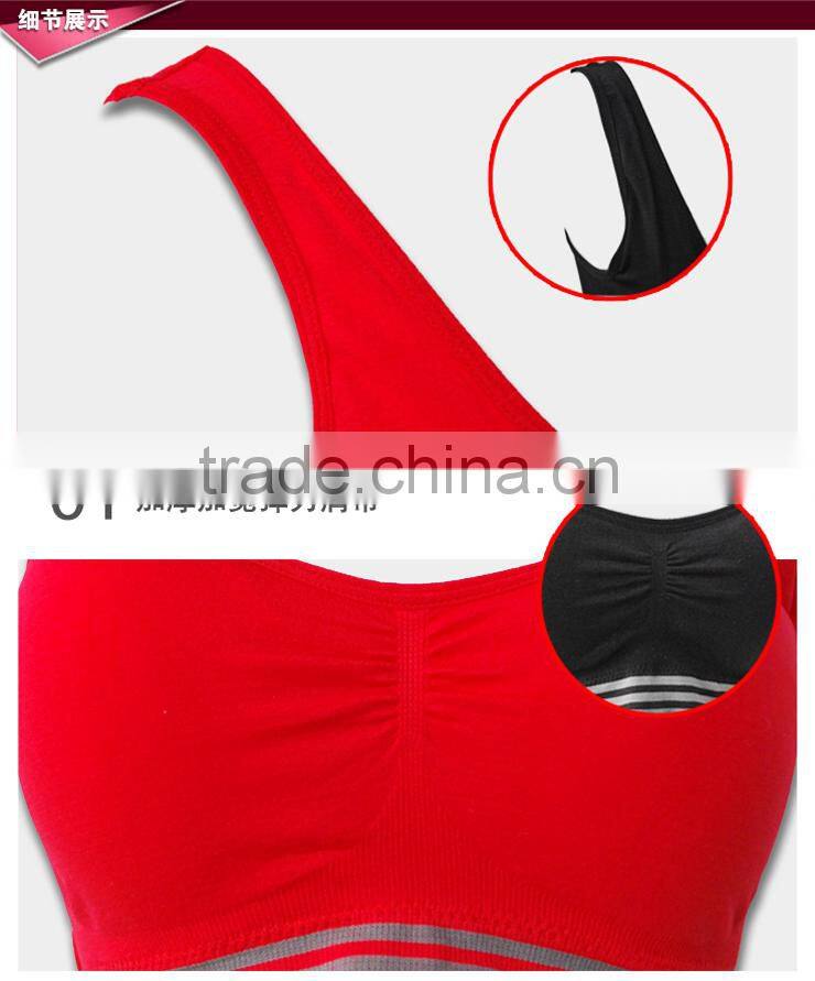 Removable Pads Push Up Racerback Women Workout Gym Bra