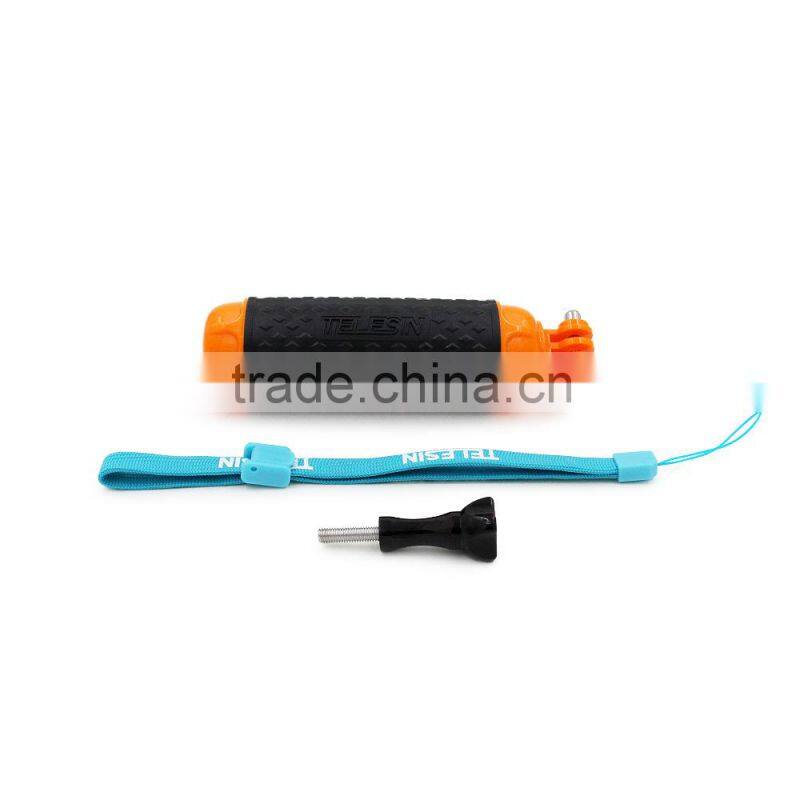 Telesin new floaty rubber grip monopod bobber for Go Pro, Xiaomi and SJCAM