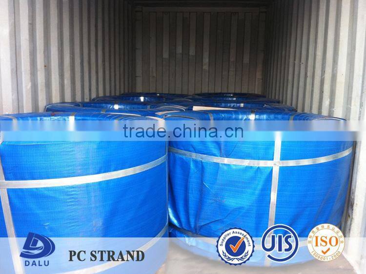 1*7 Wire 12.7mm 15.24mm High Tensile Strength PE Coated Unbonded PC Strand Manufacturer