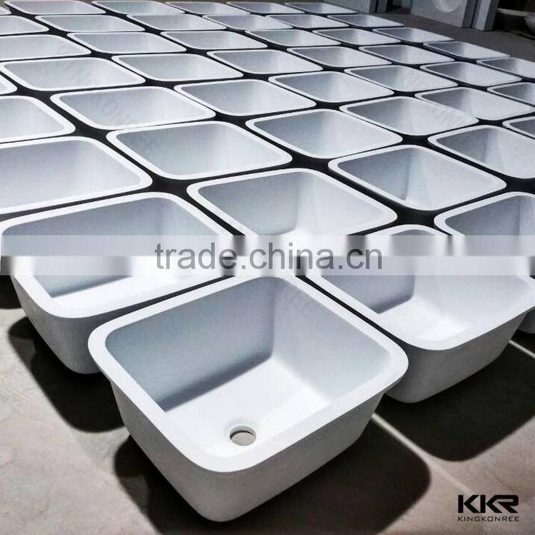 Artificial stone solid surface countertop kitchen sink