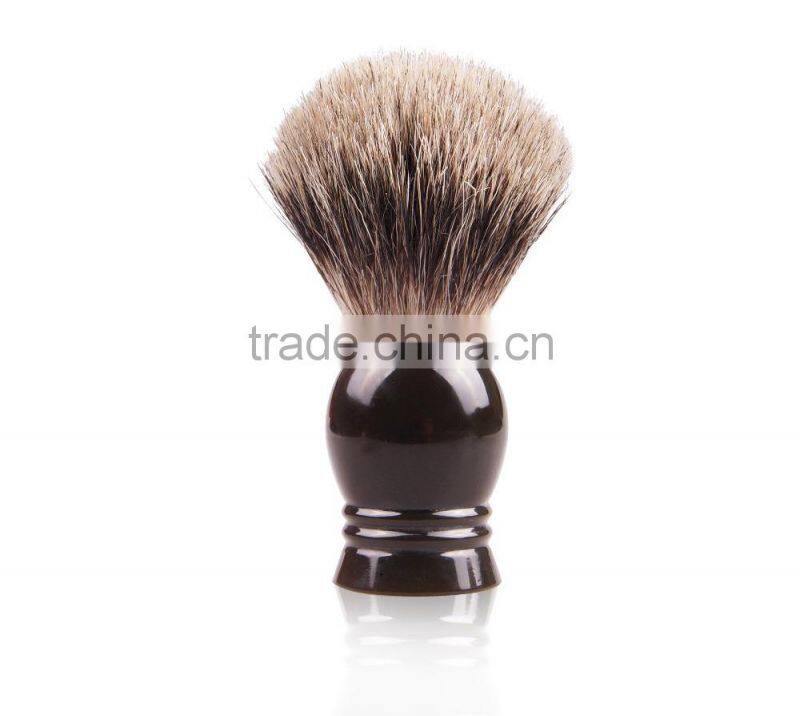 manly resin handle badger hair make up shaving brush