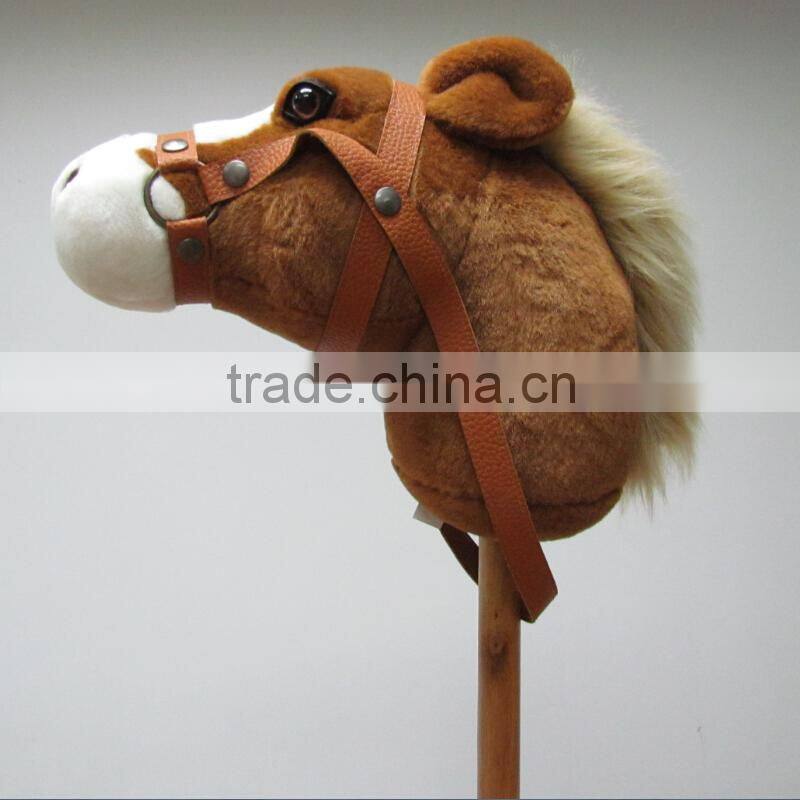 New design custom plush horse ride on animal toy
