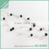 Chain style fashion Long necklace gold color