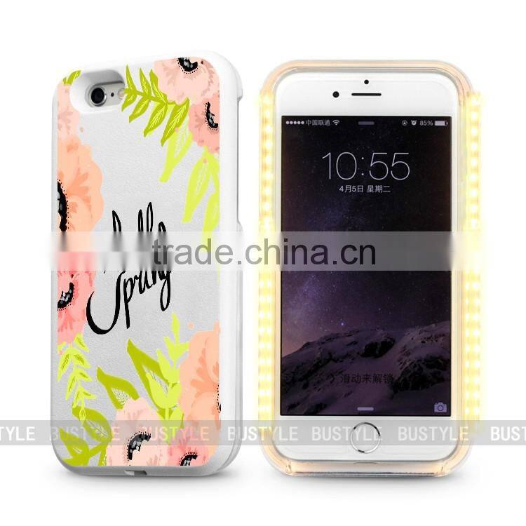 3d printer best quality LED lumee mobile phone case for iphone 6s case for lg g2 light up phone case for lg g stylo ls 7