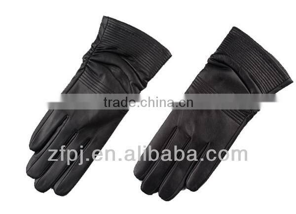 New lady screen-touch leather gloves