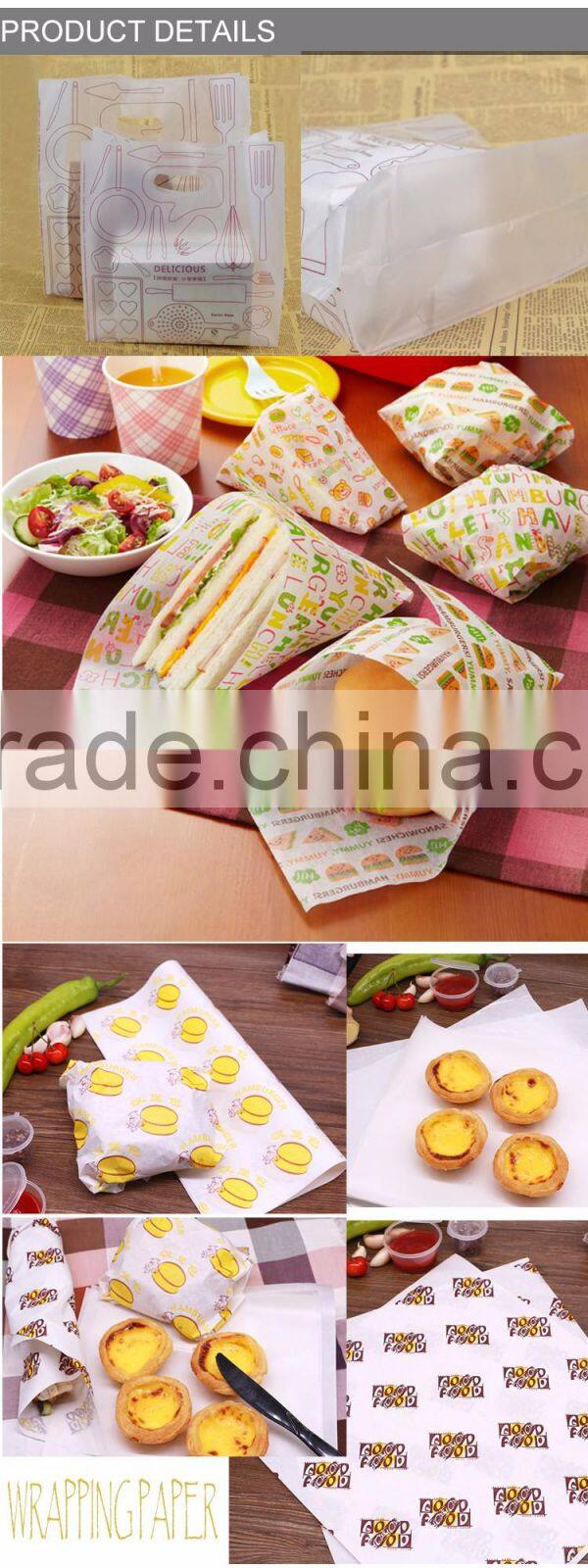 food packaging sandwish wrapping paper french bread wrapping paper