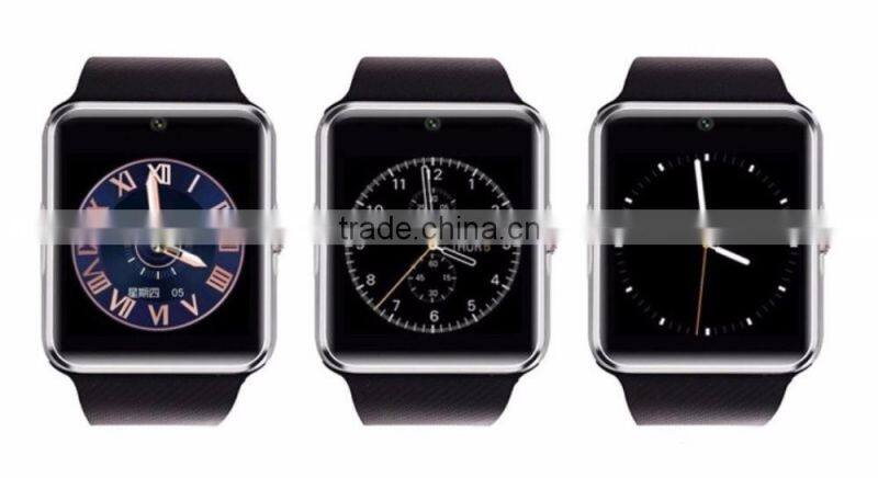 GT08 Smart Watch Compatible Platform IOS Android With Pedometer Camera Monitoring Sleep Sedentary Reminder for iPhone Samsung Ga