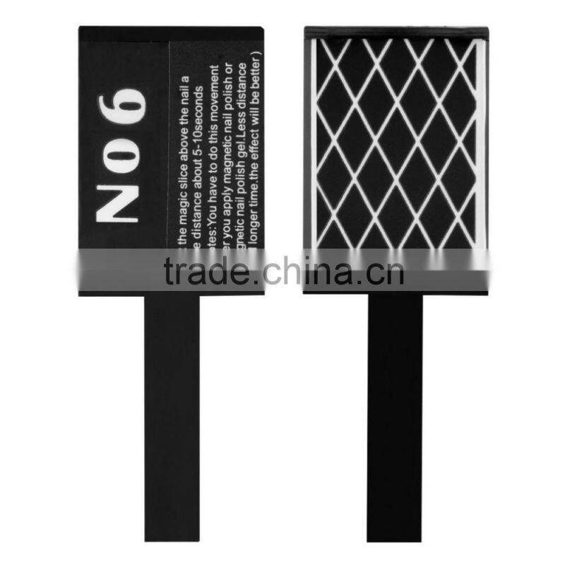 Magnet plate gel nail polish 3D cat Eyes magnets Magic sticker magnetic slice