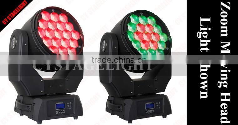 Pro Light Zoom Moving Heads 19x15W LED Moving Head RGBW Wash Light