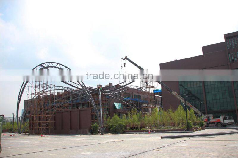 curved stage membrane structure, Unique appearance tensile membrane structure