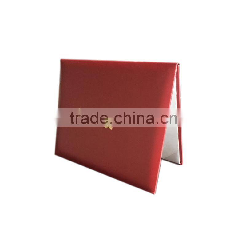 China facotry wholesale handmade red diploma cover or certificate holder