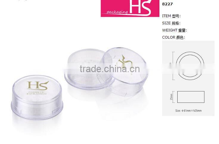 Wholesale Round Clear Cosmetic Loose Powder Container