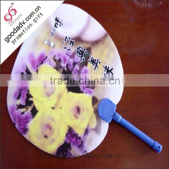 Eco-friendly pp fans new product custom logo personalized plastic hand fan