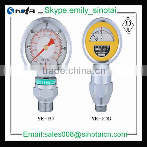 hot sale!!Oil Well used YK100/150 Mud Pump Shock Resistant Pressure Gauge