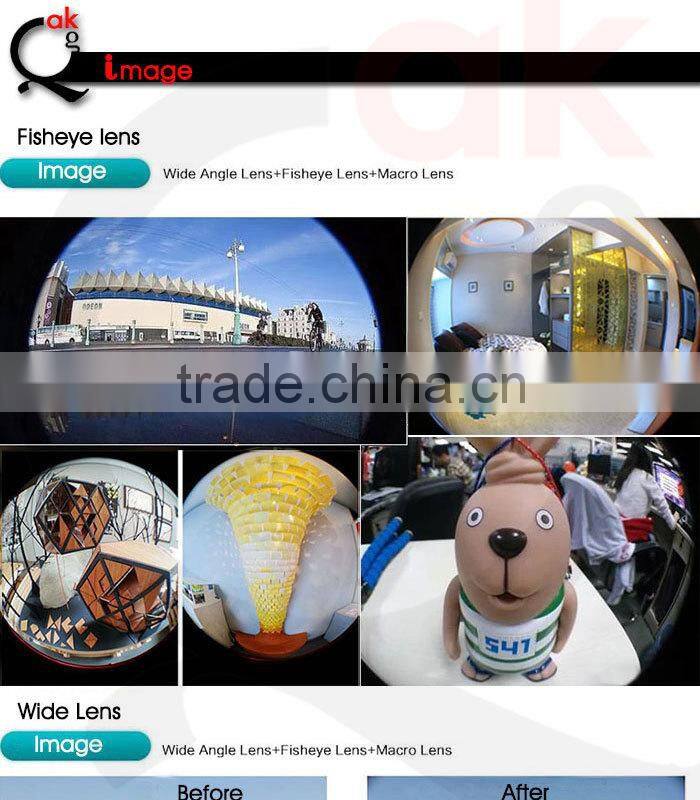 180 degree Fish-Eye Lens+Wide Angle Lens+Micro Lens 3-in-1 Camera Lens Kits for iPhone 5