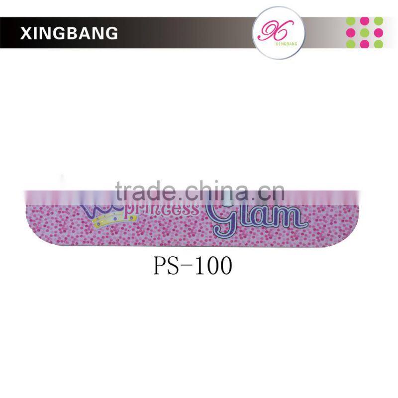 colorful nail file, emery board file for nail care with customizable design