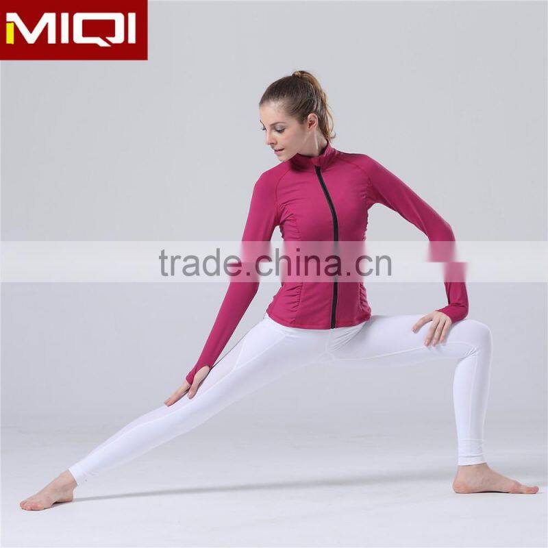 (Factory) wholesale body fit yoga wear sports active wear women yoga wear type sports jackets
