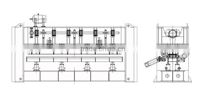 Needle punching machine, needle punched felt making machine, needle punching