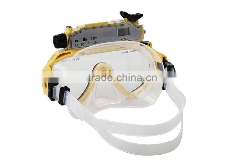 Best price snorkeling dive mask with hd camera in underwater 30m diving