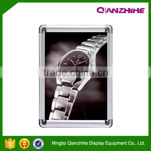 32mm aluminum profile round corner wall mounted picture snap frame