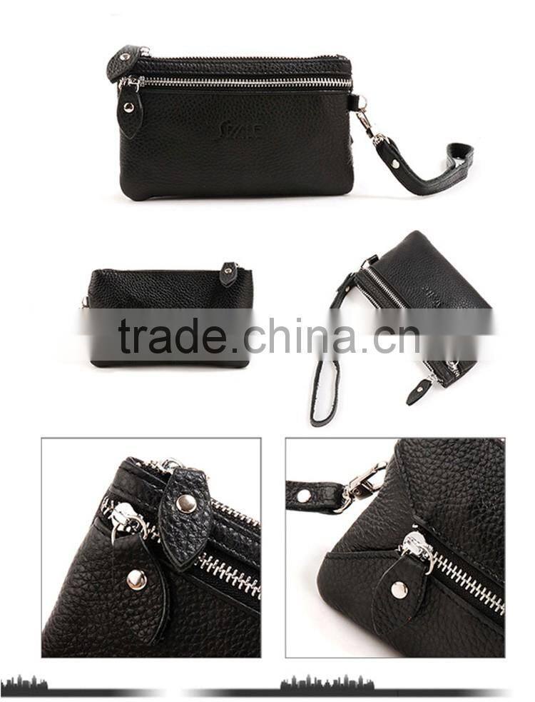 Customized high quality ladies handicraft wallet in zipper deisgn