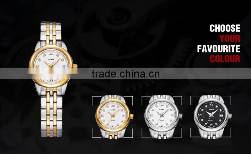 2014 trendy New WEIDE Waterproof Fashion quartz woman classic watch ladies gold bangle watches latest design brand