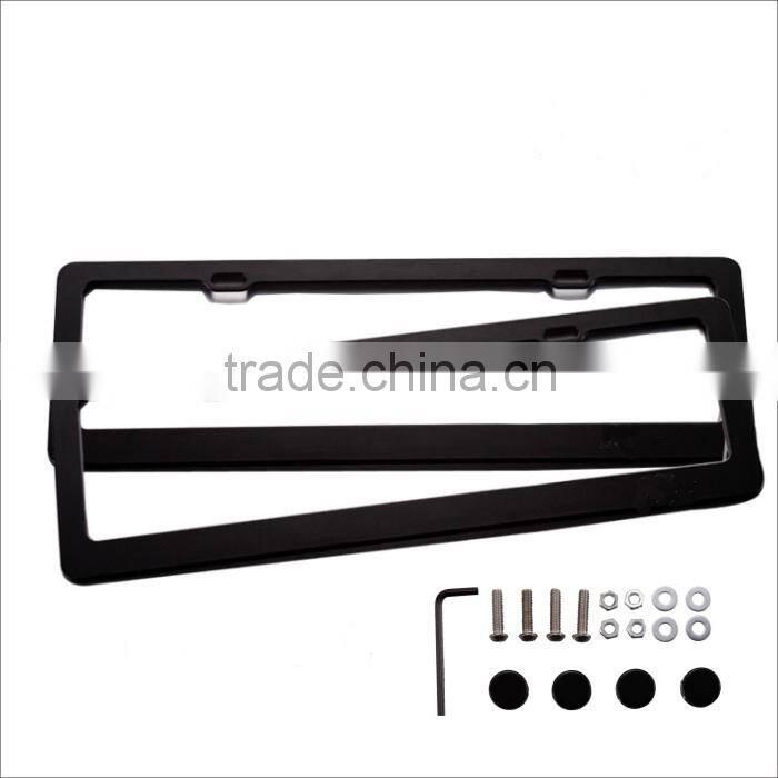 high quality metal steel alloy license plate frames, car number plate used for toyota