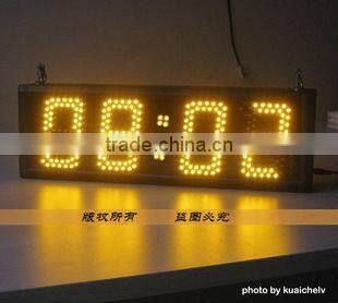 electronic wall display/wall mounted led clock display/stadium clock led display