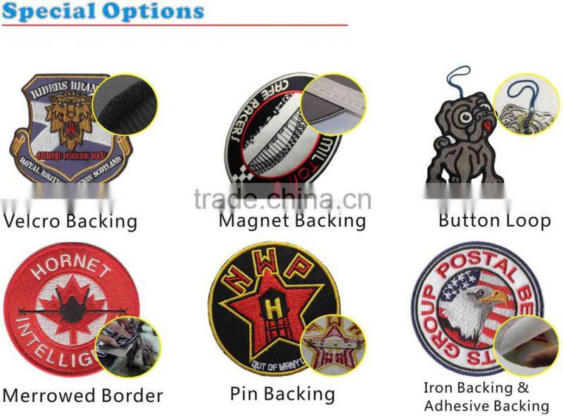 2015 Fashional Embroidered Patches custom woven patch
