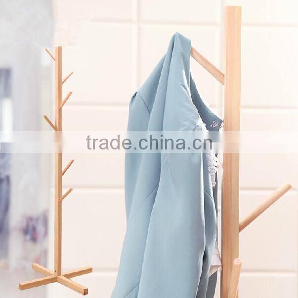Wood Baby Cloths Hanging Rack and Display Stand