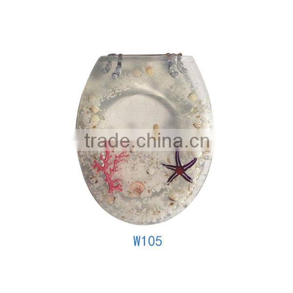 Elongated made in China polyresin bathroom sanitary color wc seat cover