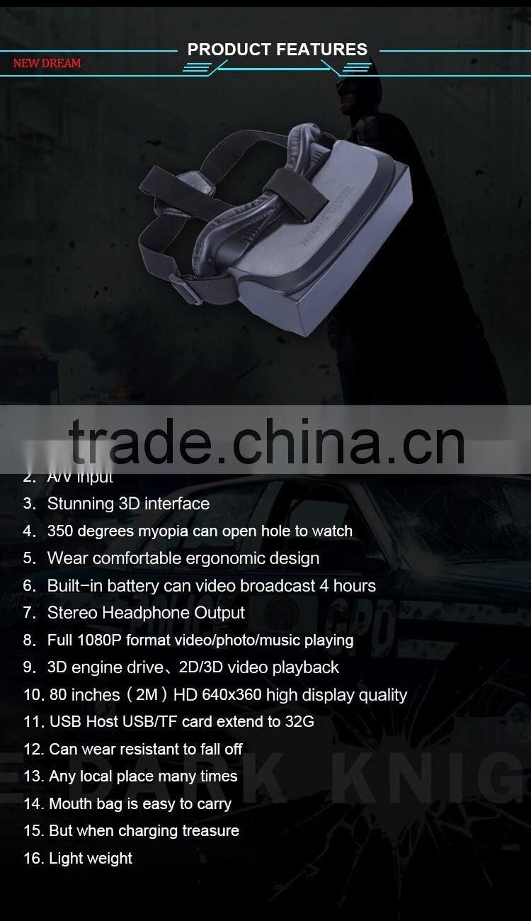 3D Virtual Reality Glasses All In One 3D VR Box Factory Price virtual reality headset 2016