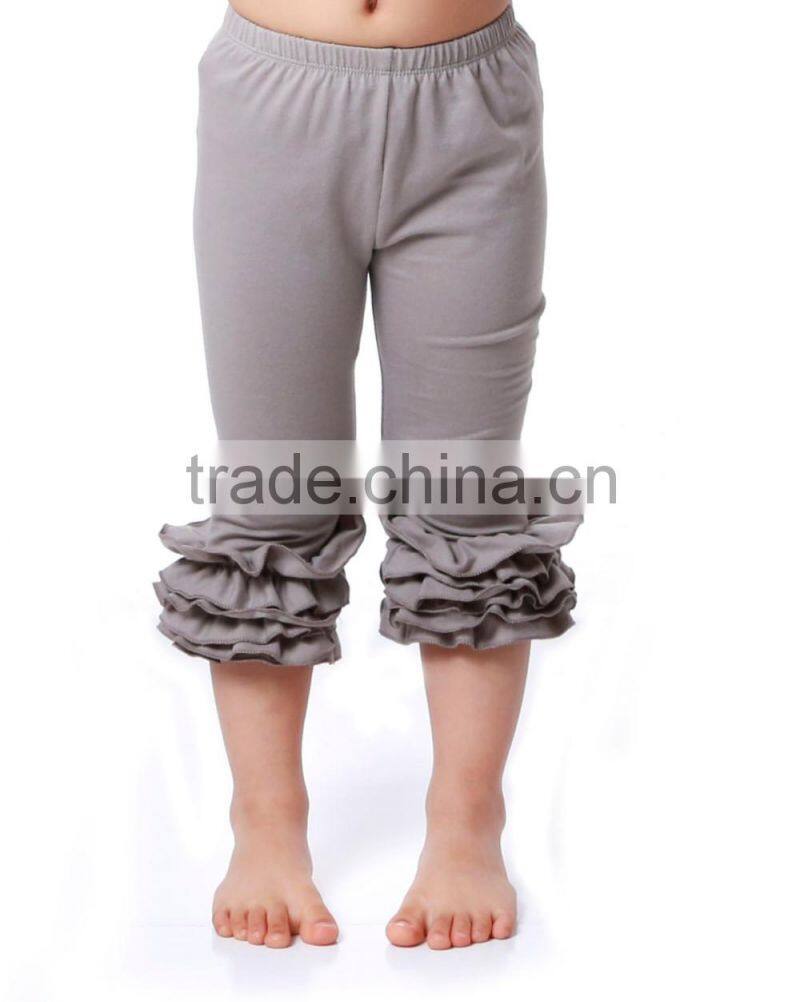 chevron petti brown shorts hemline ruffle 100% baby girls cotton summer shorts