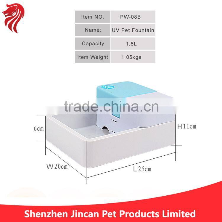 Electronic UV Automatic Pet Water Fountain with LED light