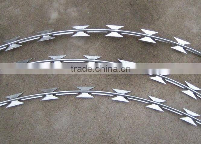 One-loop Spiral Razor Barbed Wire Mesh/Plane Welding Razor Barbed Wire Mesh/Panel Razor