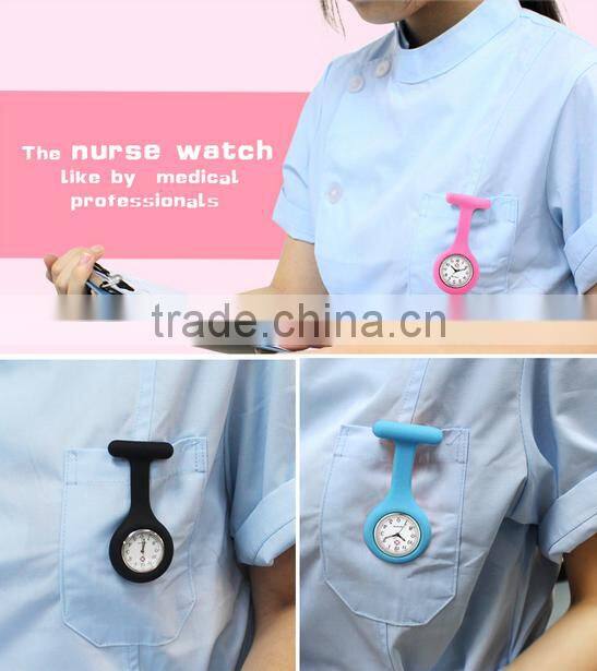 Woman big famous top brand waterproof smile nurse watches