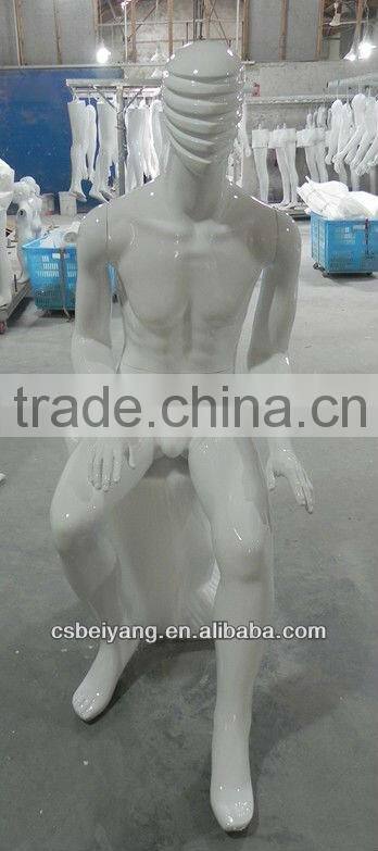 Gross white male mannequin window display r frp mankin AR-5