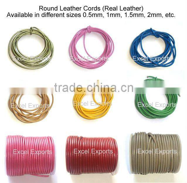 Leather Cords Braided 5mm from India