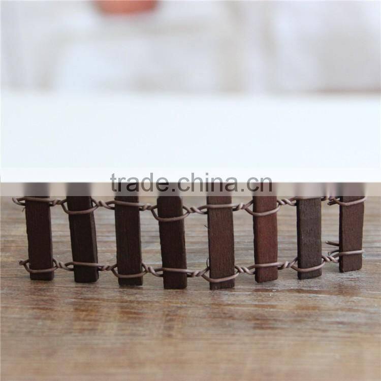 462698 Gifts & Crafts Resin Crafts Fence Micro Landscape Resin Ornament Of Fence Decorations For Bonsai Plants