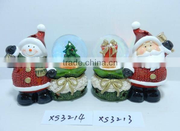 2016 Chrismas Santa Claus Ornaments with water ball