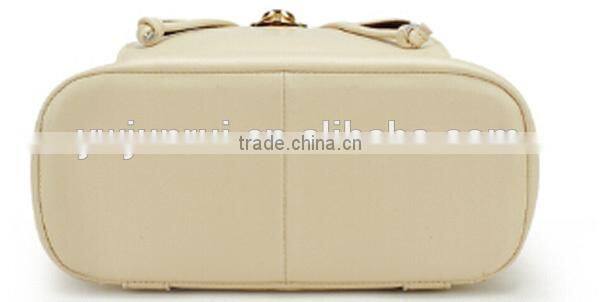 Brand designer fashion lady trendy backpack;New fancy trunover lock cords backpack;