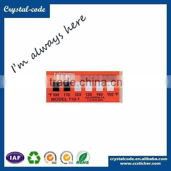 Thermal Shipping Solution Warmmark Custom Temperature Indicator Label