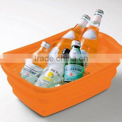 Silicone kitchenware sink dish strainer washing drainer container drink cooler cooking accessories gift silicone foldable tub