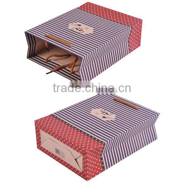 Cute Mustache Brown Paper Shopping Bag