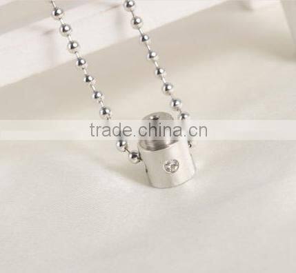 2016 High quality stainless steel bottle pendant can open perfume pendant necklace matching for couples