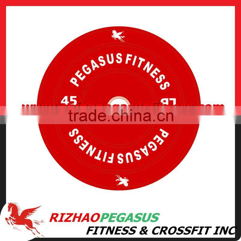 Bumper plates crossfit training,rubber bumper plate