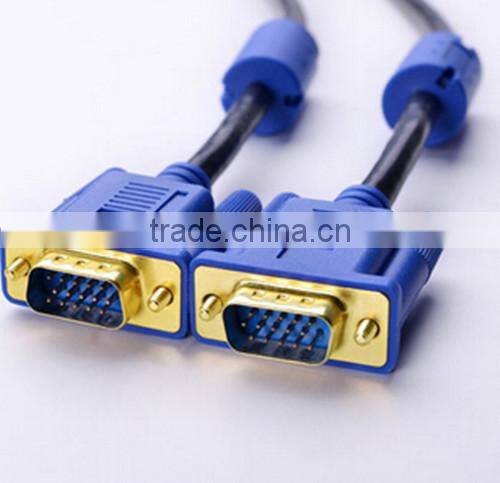 10FT 15 PIN BLACK SVGA VGA ADAPTER Monitor M/M Male To Male Cable CORD FOR PC TV