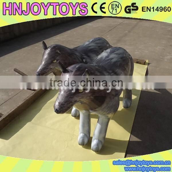 Kids Inflatable Wolf Toy, Life Size Toy Inflatable Wolf